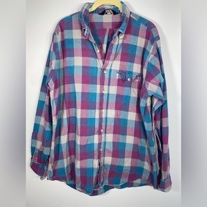 Vintage Woolrich 80’s Plaid Button Down Shirt